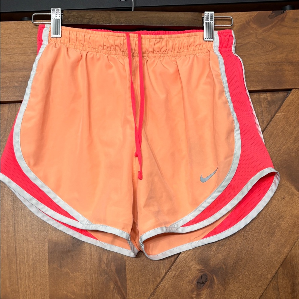 Nike Women's Peach and Pink Athletic Shorts